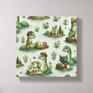 Toile Cryptides cosy Nessie Monstre du Loch Ness loisirs