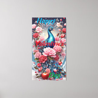 Toile Crystal Blooms Wonderland : Peacock Canvas Art