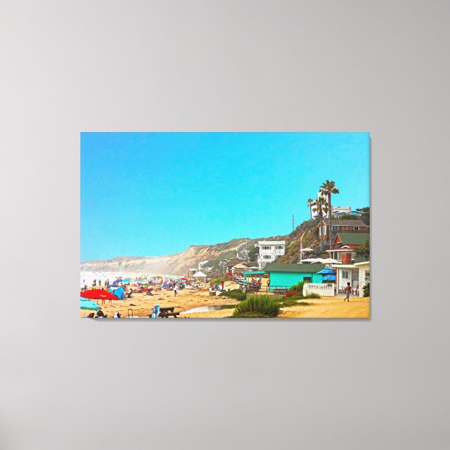 Toile Crystal Cove Unbrellas Et Cottages (Recto)