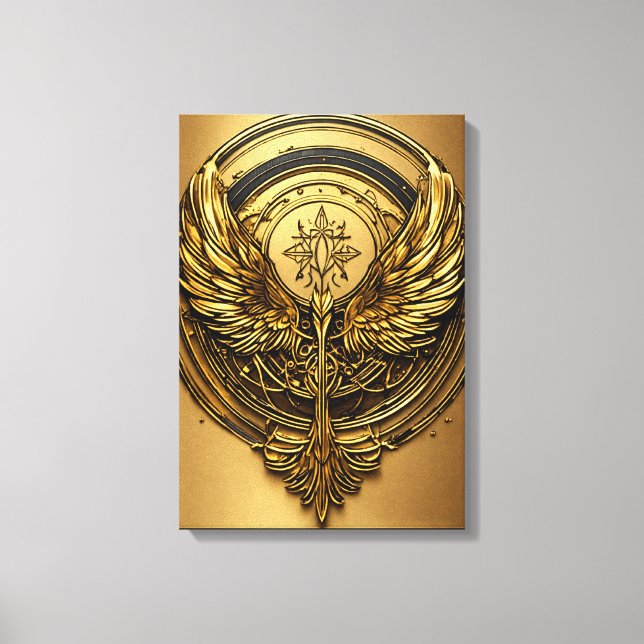 Toile Crystal Eagle in Flight – A Mesmerizing Symbol of  (Recto)