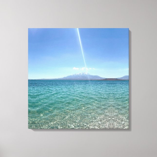Toile Crystal Water View Blue Sky Beach Vibe Paisible (Recto)