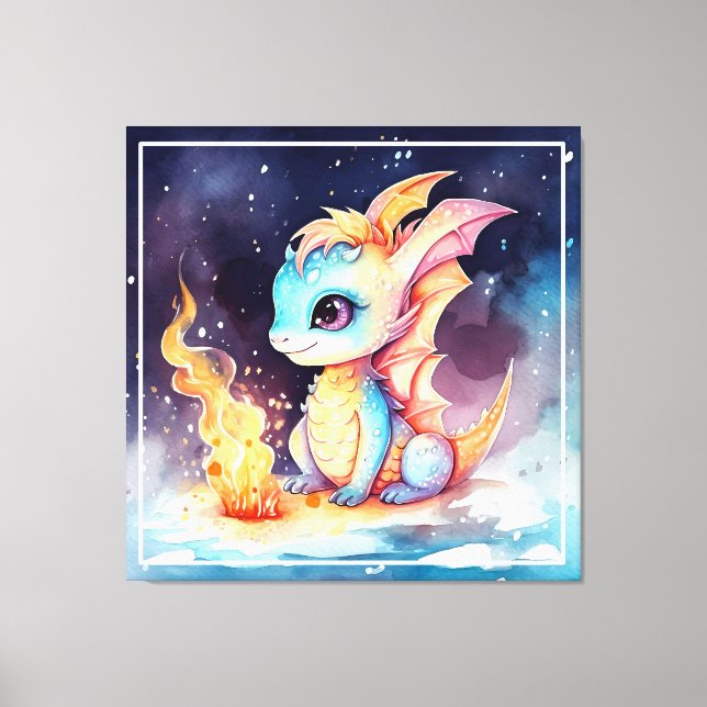 Toile Crystalized Cute Baby Dragon-68799 (Recto)