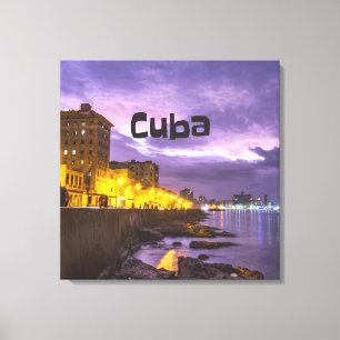 Toile Cuba La Havane La Nuit