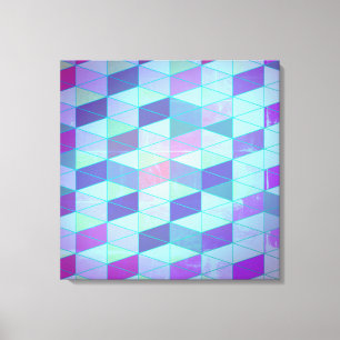 Toile Cubes en triangles Motif géométrique