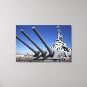 Toile Cuirassé USS Alabama à la Memorial Battleship