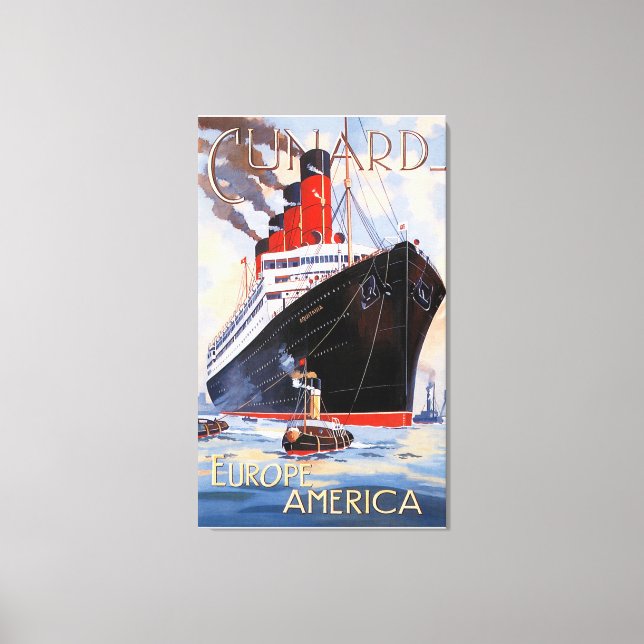 TOILE CUNARD OCEAN LINER AQUITANIA (Recto)