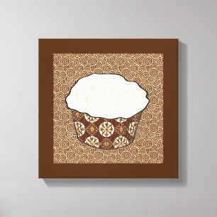 Toile Cupcake à la noix de coco, Arrière - plan japonais