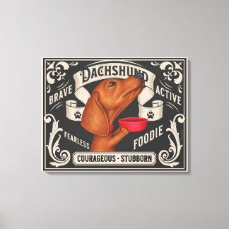 Toile Cute Dachshund supplie pour de la nourriture