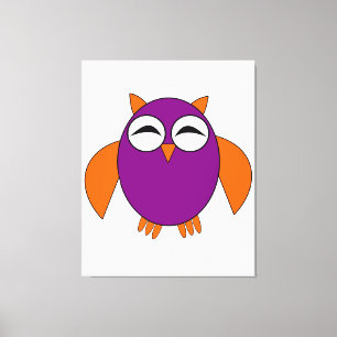 Toile Cute Halloween Canvas de hibou Imprimer