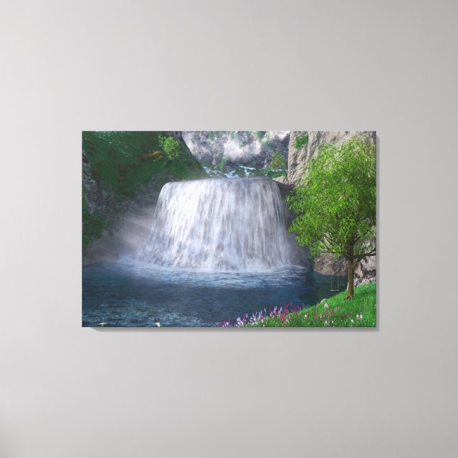 Toile Cwm Cascade Imprimer (Recto)