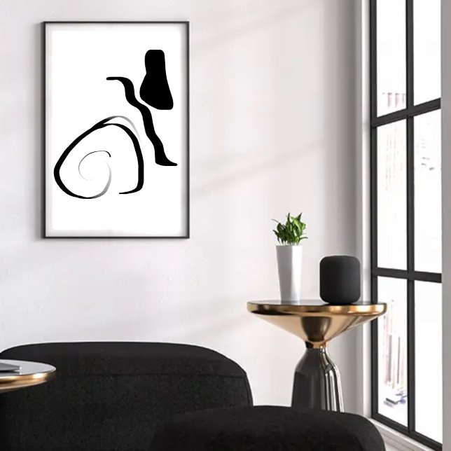 Toile Cycle de rotation : noir et blanc Abstrait (Créateur téléchargé)