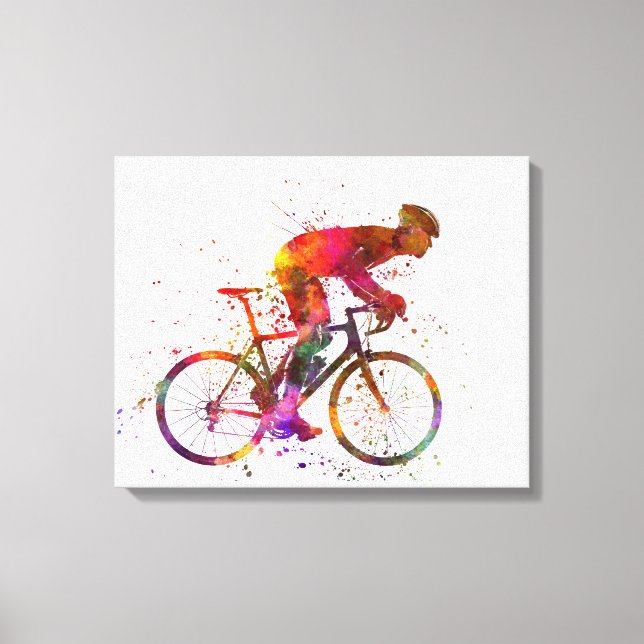Toile cyclist road bicycle (Recto)