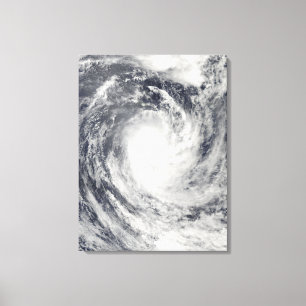 Toile Cyclone Rene au-dessus de l'océan de South Pacifi