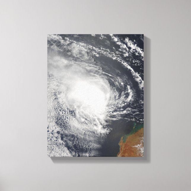 Toile Cyclone tropical Jacob approchant l'Australie (Recto)