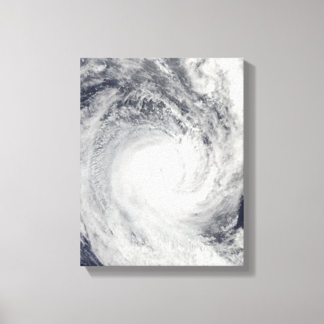 Toile Cyclone tropical Oli au large de Tahiti (Recto)