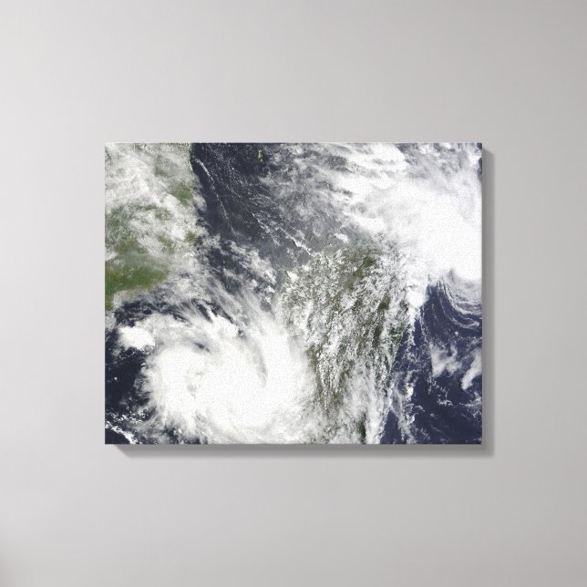 Toile Cyclones tropicaux Eric et Fanele (Recto)
