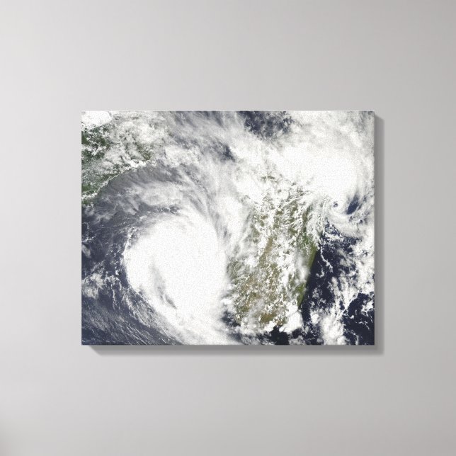 Toile Cyclones tropicaux Eric et Fanele 2 (Recto)