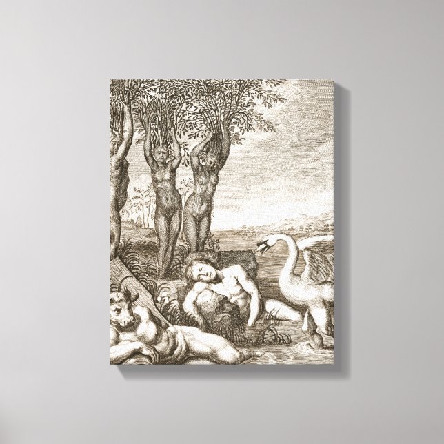 Toile Cygnus Transformé en cygne et site de Phaeton (Recto)