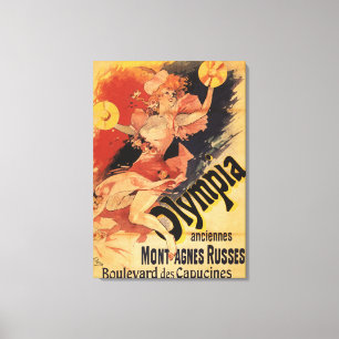 Toile Cymbales se brisantes de fille de boîte de nuit