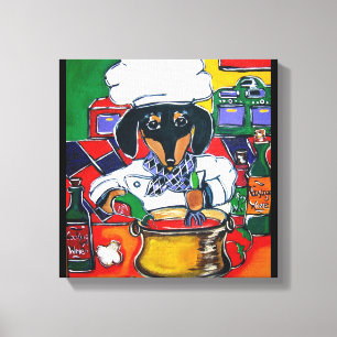 TOILE DACHSHUND CHEF