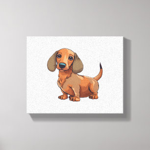 Toile Dachshund Chien mignonne