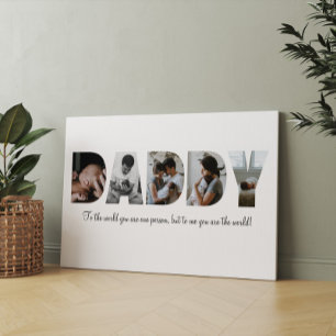Toile Daddy Photo Collage Canvas