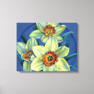 Toile "Daffodils - les joies du printemps" imprimé sur t