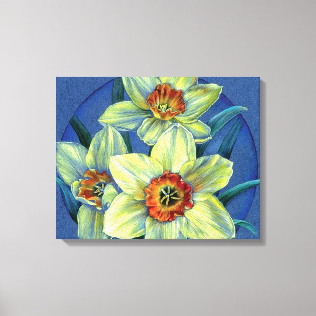 Toile "Daffodils - les joies du printemps" imprimé sur t (Recto)