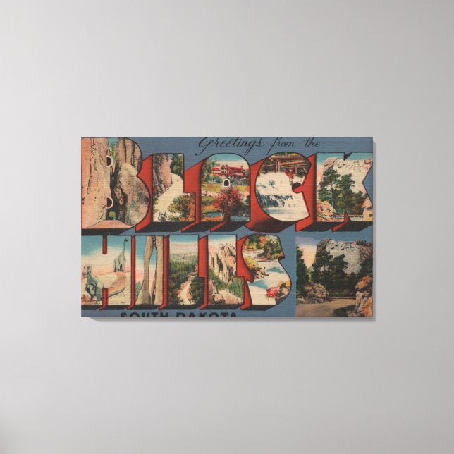 Toile Dakota du Sud - Black Hills - Mt. Rushmore (Recto)