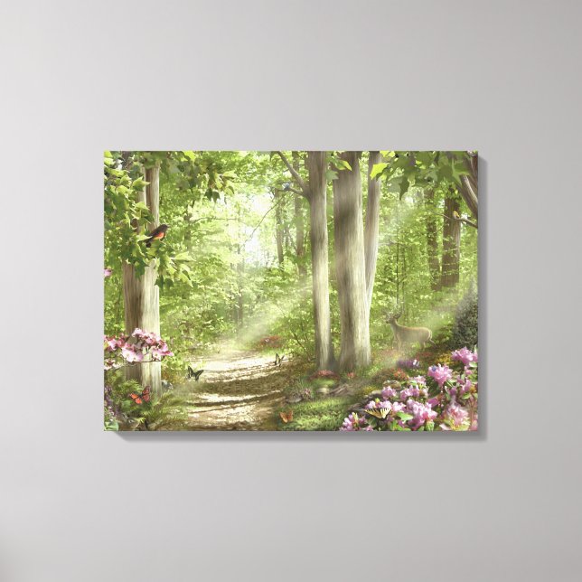 Toile d'Alan Giana "Forêt de vie" Imprimer (Recto)