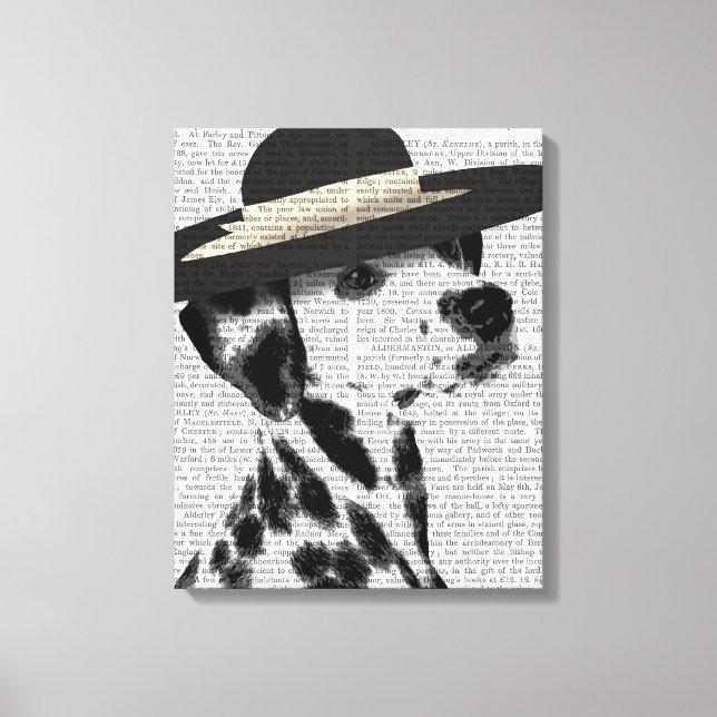 Toile Dalmatie et Casquette noir émaillé (Recto)