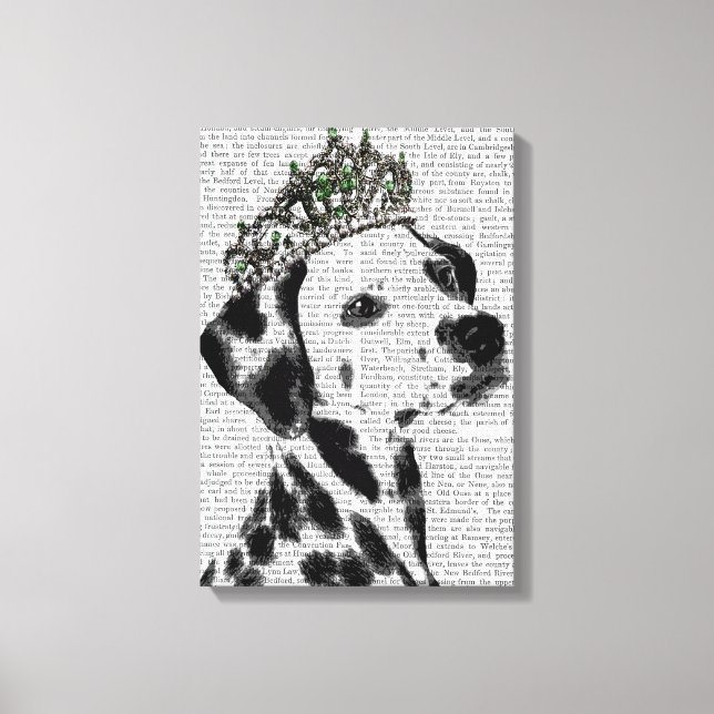 Toile Dalmatien avec Tiara (Recto)