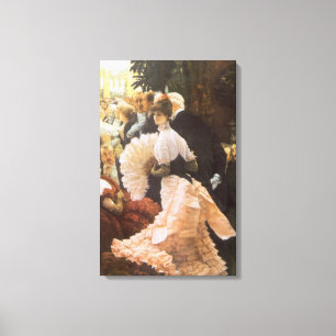 Toile Dame de qualité par James Tissot, Victorien ancien