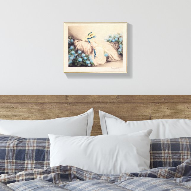 Toile Dame rose, 1933 par Louis Icart (Insitu(Chambre))