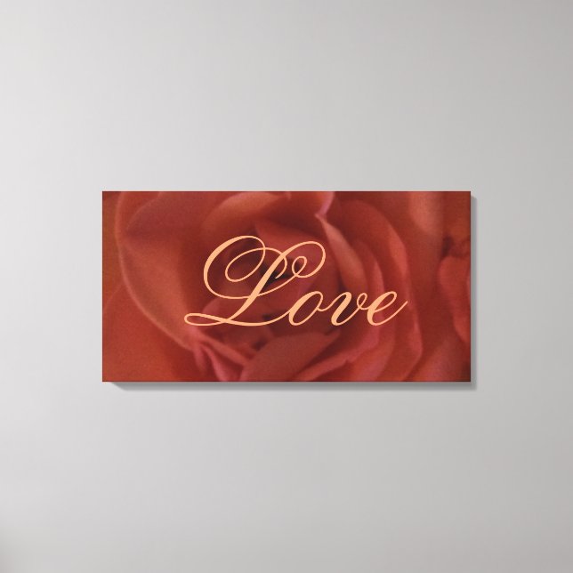 Toile d'amour Rose rouge (Recto)