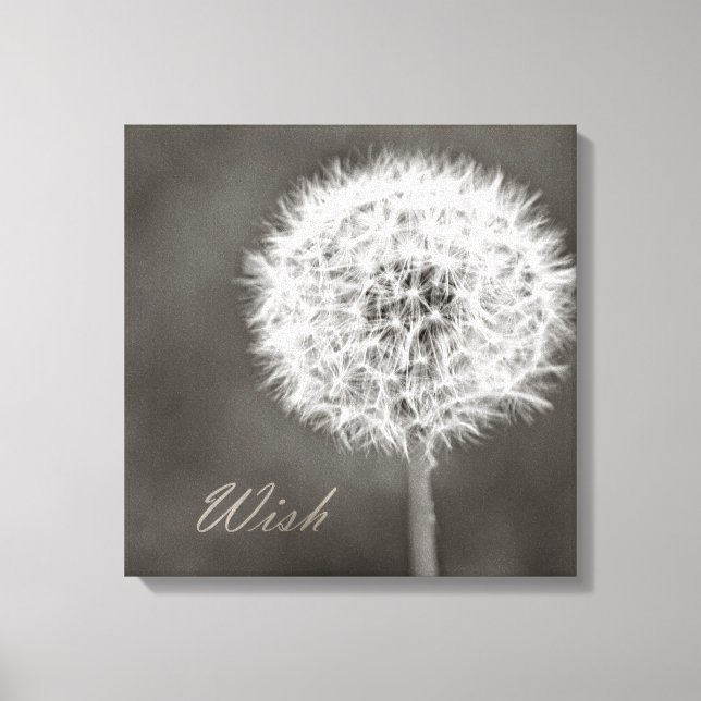 Toile Dandelion de souhaits inspiré (Recto)