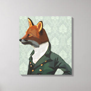 Toile Dandy Fox Portrait