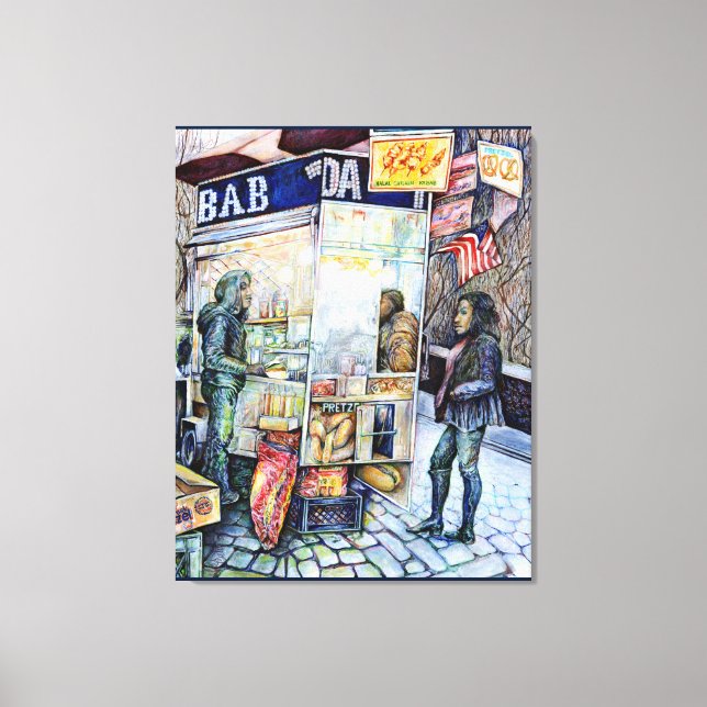 Toile Dans l'amour avec les problèmes, et dans les probl (Recto)