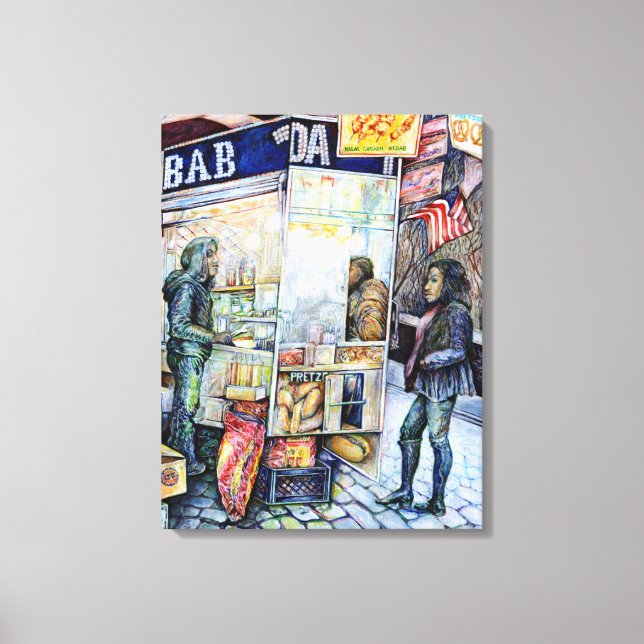 Toile Dans l'amour avec les problèmes, et dans les probl (Recto)