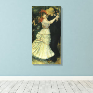 Toile Danse à Bougival par Pierre Renoir, Art Vintage