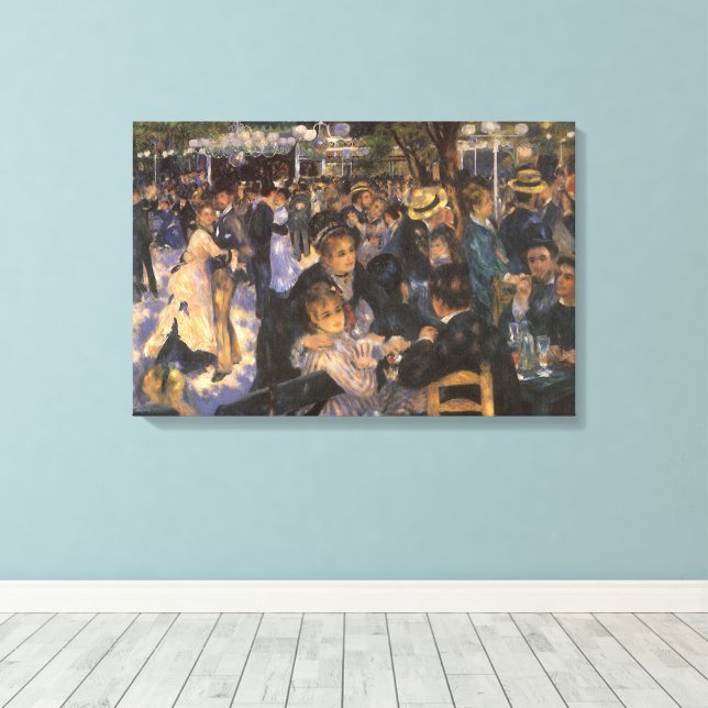Toile Danse au Moulin de la Galette par Pierre Renoir (Insitu (Plancher de Bois))