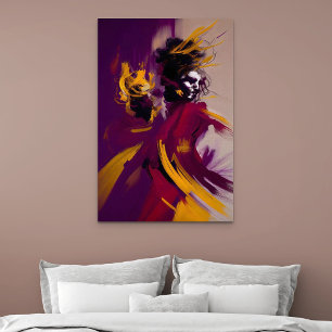Toile Danse de l'esprit – Figure abstraite expressive
