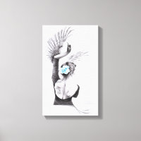 Danse de Swan femme ballet Dessin surréaliste