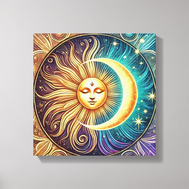 Toile Danse éternelle du soleil et de la lune (Recto)