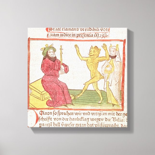 Toile Danses de croyance devant le roi Salomon (Recto)