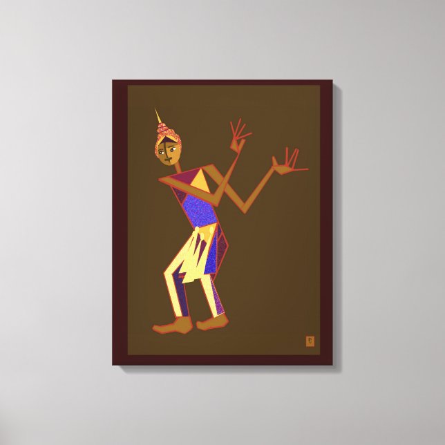 Toile Danseur thaïlandais - homme (Recto)