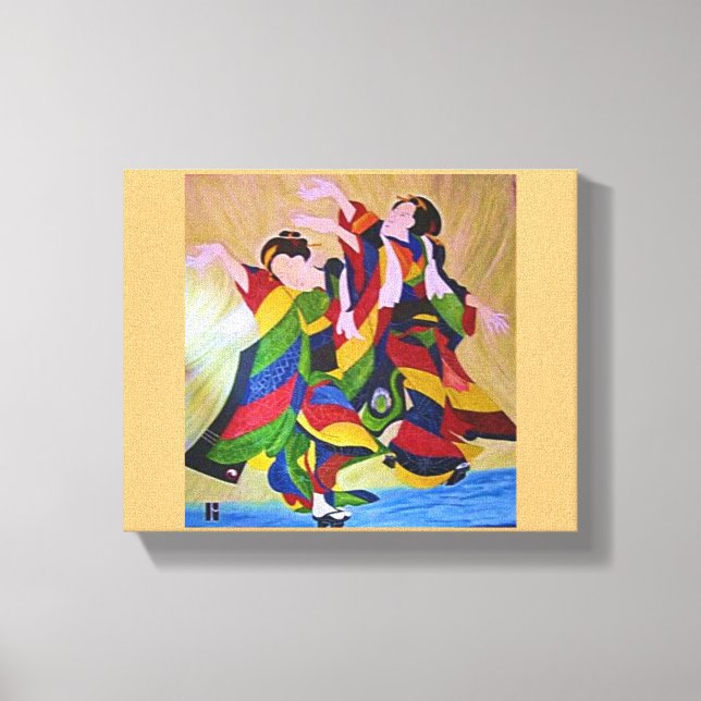 Toile Danseurs GEISHA (Recto)