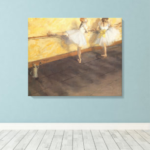 Toile Danseuses au bar par Edgar Degas, Ballet Vintage