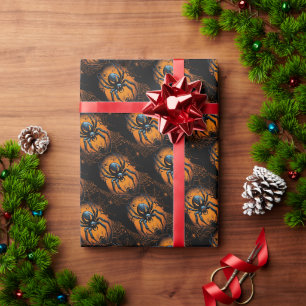 Toile d'araignée avec Halloween Wrapping Paper