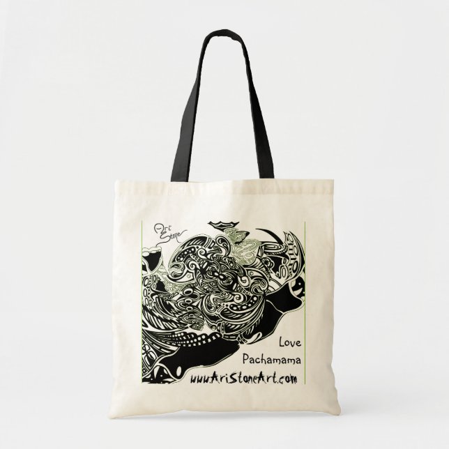 Toile d'araignée et sac d'épicerie réutilisable de (Devant)